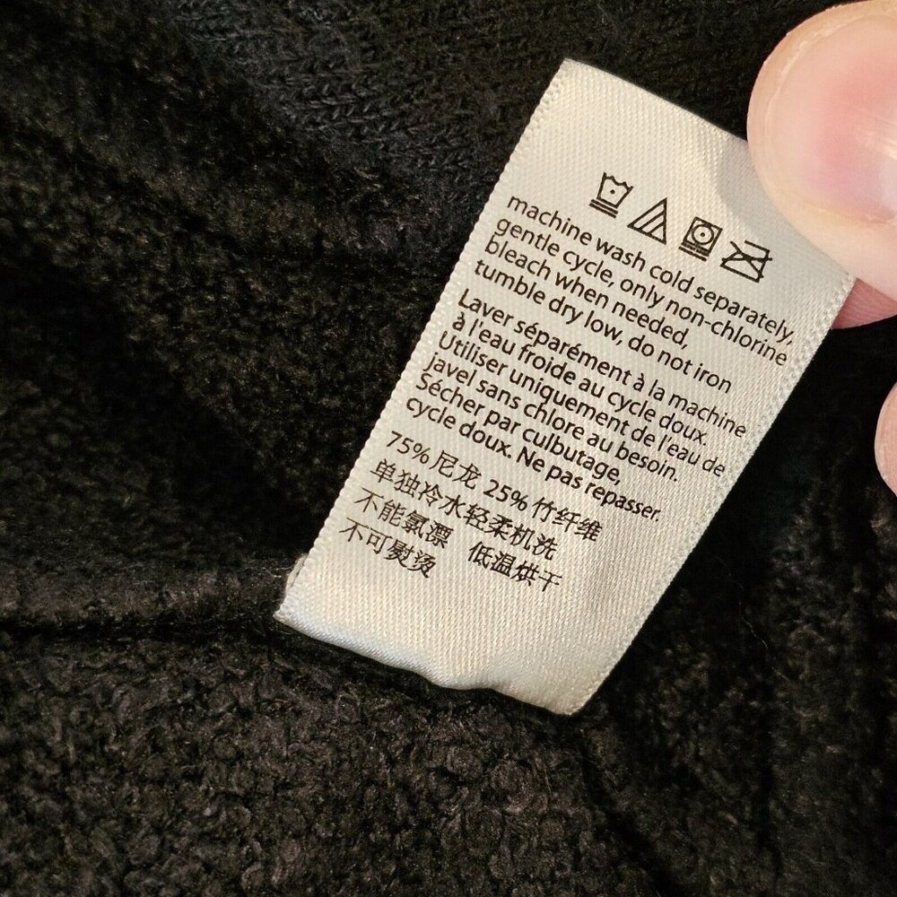 Barefoot Dreams CozyChic Lite Circle Cardigan Cacoon Medium Black Sweater 452 - Picture 8 of 9